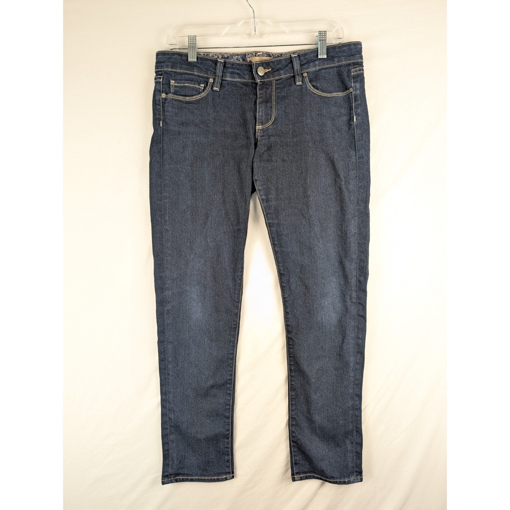 Paige Jeans Womens 30 Dark Blue Straight Leg